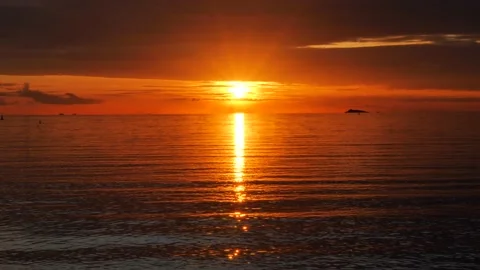 Amazing Sun Rays at Sunset time Stock Footage 133142008