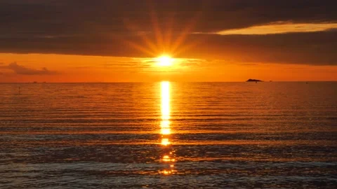 Amazing Sun Rays at Sunset time Stock Footage 133150906