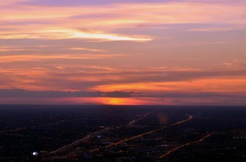 AMAZING SUN SET Stock Photos