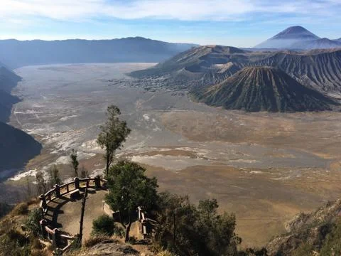 Amazing sunrise over the Bromo in Java Indonesia 写真素材