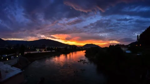 Amazing sunrise timelapse Stock Footage 51235150