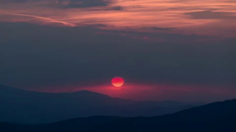 Amazing sunset 4K Stock Footage 221363037