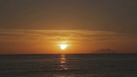 Amazing sunset beach landscape Stock Footage 88171006