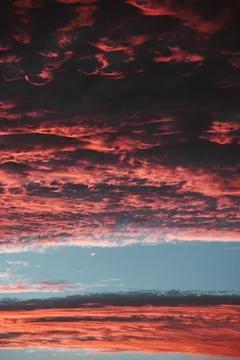 Amazing sunset with color gradient Stock Photos