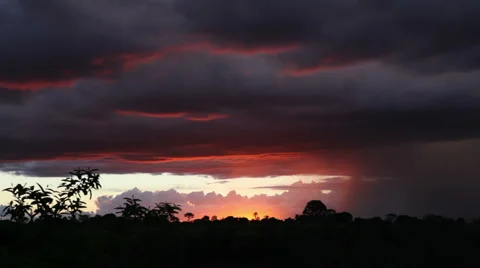 Amazing sunset Video stock 1058306