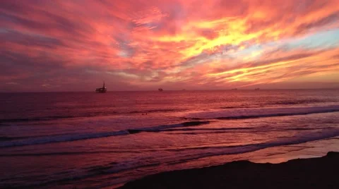 Amazing Sunset Stock Footage 45348791