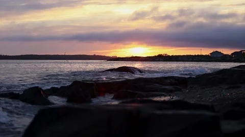 Amazing sunset Video stock 160573275