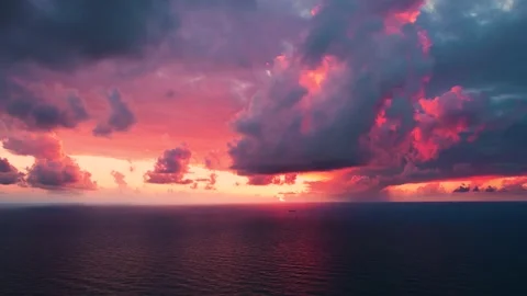 Amazing Sunset Stock Footage 202184388