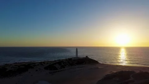 Amazing sunset in Los Caños de meca, Andalucia,Spain Video stock 266818042