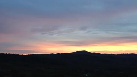 Amazing sunset in mountains 動画素材 71202243