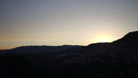 Amazing Sunset Mountains Stock Footage