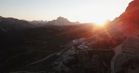 Amazing sunset in mountains Stock Footage 129169730