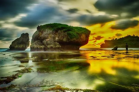 Amazing sunset Foto stock