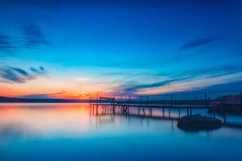 Amazing sunset Stock Photos