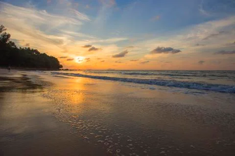 Amazing sunset Stock Photos