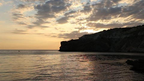 Amazing sunset on the sea. Stock Footage