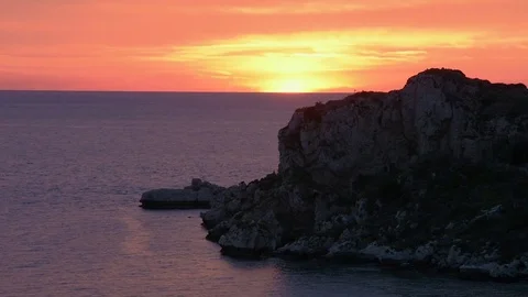 Amazing sunset show Stock Footage 95982810