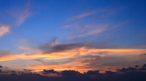 Amazing sunset time lapse Video stock 34867627