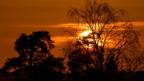 Amazing sunset time-lapse video. Stock Footage 153625544