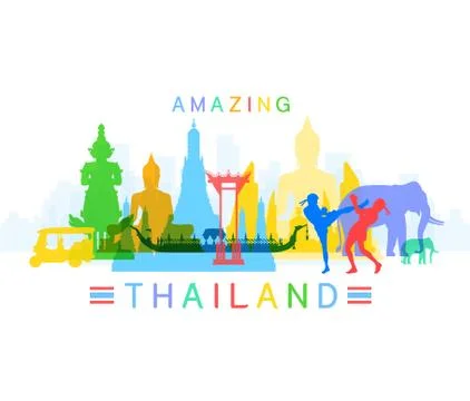 Amazing Thailand Stock Illustration