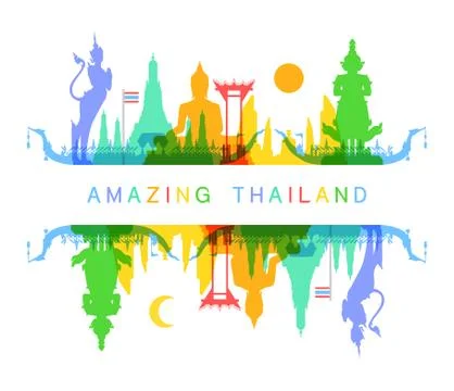 Amazing Thailand Stock Illustration