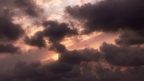 Amazing thunderclouds, time lapse Stock-Footage 77816769