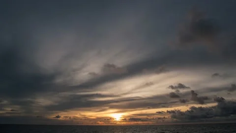 Amazing Time lapse of Cloud moving in sunset landscape twilight nature cloud Video stock 205255911