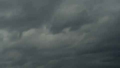 Amazing time-lapse of dramatic cloudy sky with cross way moving. Stock Footage 98106282
