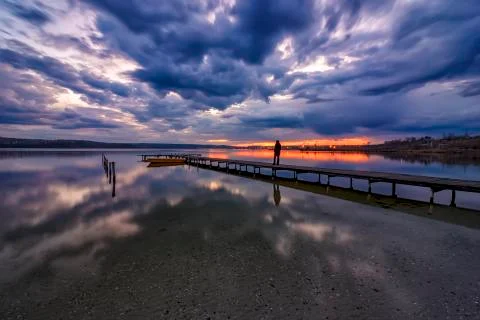 Amazing tranquil view Stock Photos
