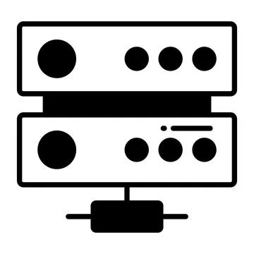 An amazing vector of data server in modern style, easy to use icon Stock Illustration