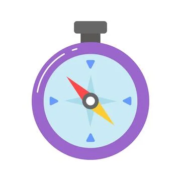 An amazing vector design of compass in modern style, navigation tool icon Stock Illustration