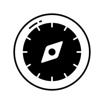An amazing vector design of compass in modern style, navigation tool icon Stock Illustration