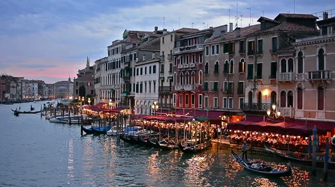Amazing Venice at sunset Stock Footage 62300316