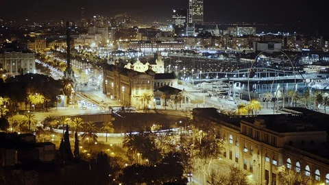 Amazing view from Barcelona Stock Footage 124712435
