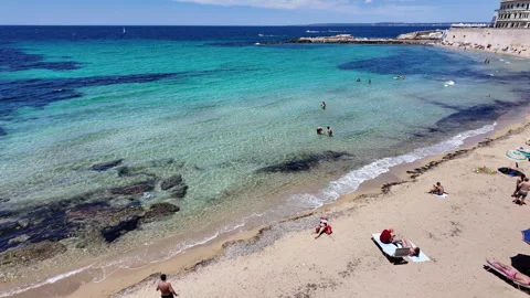 Amazing view of the beach and sea of Gallipoli Stock Footage 334591904