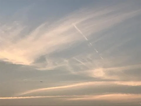 The amazing view of the clouds in th sky Stock Photos