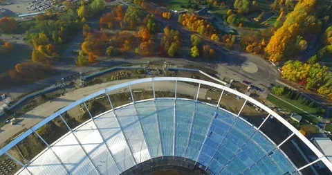 Amazing view of construction work aerial 4k Stock Footage 137088374