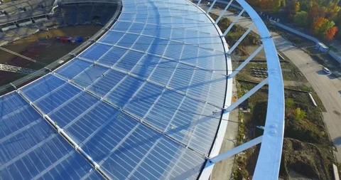 Amazing view of construction work aerial 4k Stock Footage 137088899