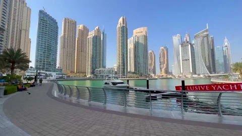 Amazing View of Dubai Marina,UAE. Stock Footage 171534573