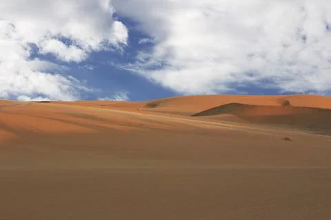 Amazing View to the  dune 7. Namibia, Africa Stock Photos