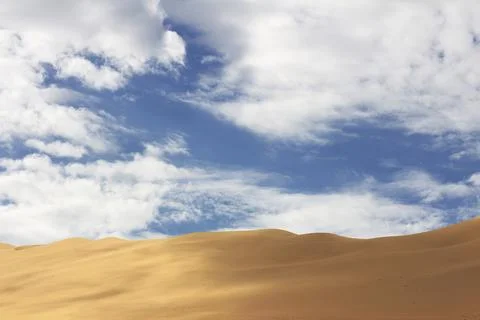 Amazing View to the  dune 7. Namibia, Africa Stock Photos