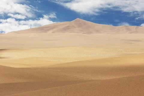 Amazing View to the  dune 7. Namibia, Africa Stock Photos