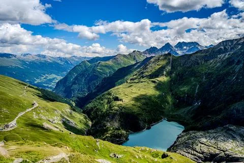 An amazing view from the Groglockner Stock Photos