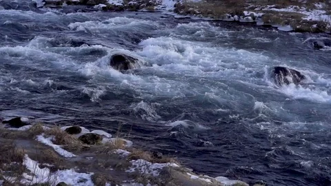 Amazing view of Gullfoss Waterfall Stock Footage 87493863