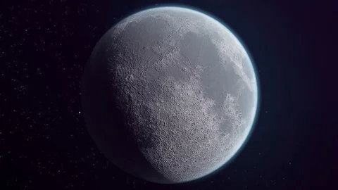 Amazing View Of the Moon From Space. Stock Footage 96387688
