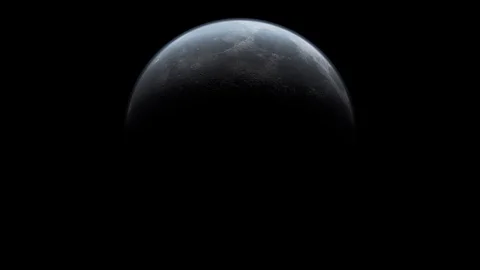 Amazing View Of the Moon From Space. Stock Footage 96387850