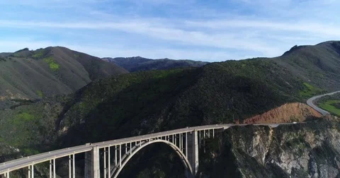 Amazing view of Pacific ocean in Big Sur, California Stock Footage 72176432