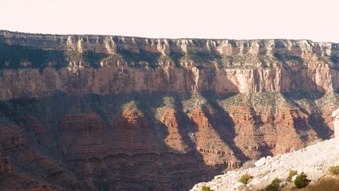 Amazing View Of The Red Rock Wall Of The Grand Canyon Stock Footage 90900820