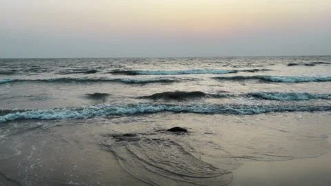 Amazing view of sea waves Stock Footage 209120910