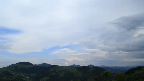 Amazing view of the sky in Carpathians Stock Footage 98984675